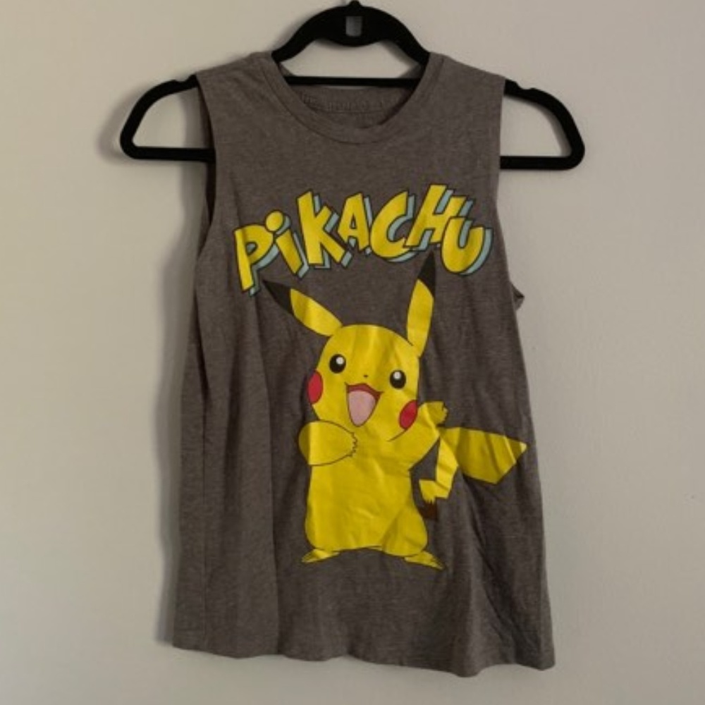 Grey Pikachu Pokemon T shirt from Wet Seal